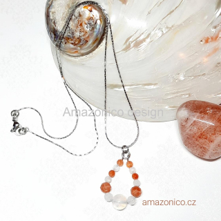 Náhrdelník měsíční a sluneční kámen